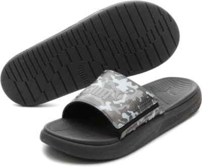 PUMA Men's Cool Cat Camo Green Summer Slides Sandal Men's