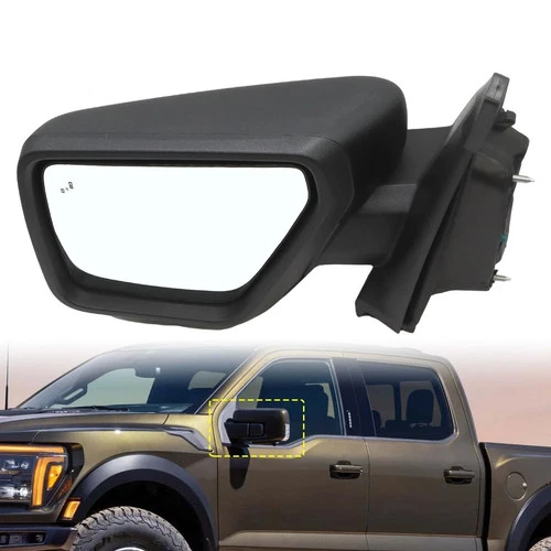 Driver Side View Mirror Power Pedestal Fits 21-23 FORD F150 PICKUP 