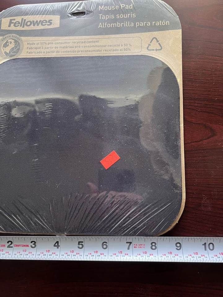 Fellowes Earth Series Mouse Pad Eco-Friendly Nonskid Durable Black - Image 3 of 4