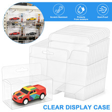 100PCS For 1:64 Scale Clear Model Toy Car Display Box Storage Case Dustproof