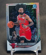 Coby White Chrome Mojo Refractor 2025-26 Bowman Basketball #BCV-71 Bulls/Hornets