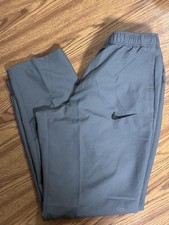  M128 Nike Dri Fit Men Large Gray Active Sweatpants Training 800201-021
