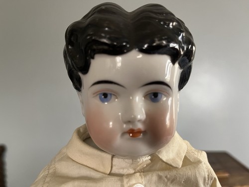 18” Antique Kinderkopf China Head Child’s Face Doll Boy German Kestner - Picture 10 of 10