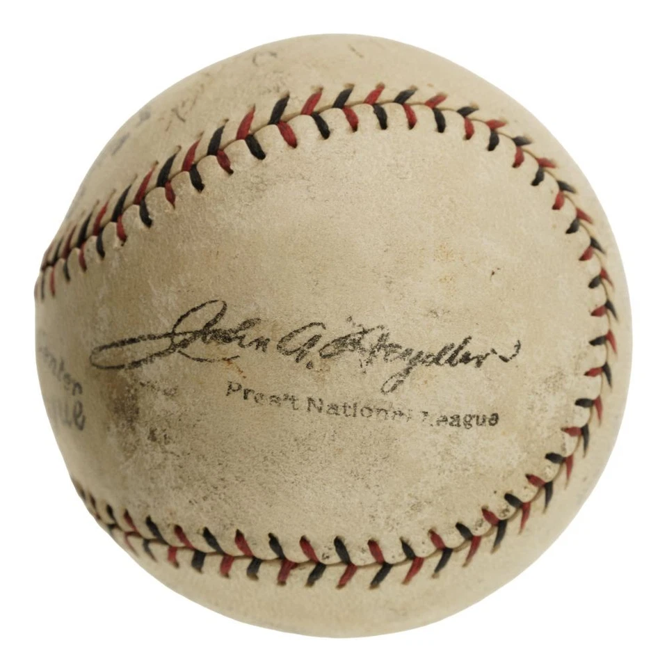 Babe Ruth Yankees 1920s Signed Official Spalding NL Baseball JSA ZZ44369 - Image 2 of 4