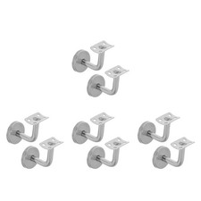 Support de main courante d'escalier 8 pièces : support de rampe mural - acier inoxydable