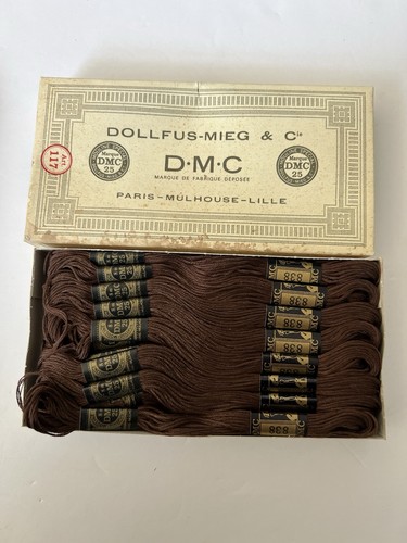 DMC Embroidery Floss Color # 838 Very Dark Beige Brown Box Of 24 New