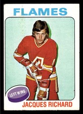 1975-76 Topps Jacques Richard #117 - Atlanta Flames - VG
