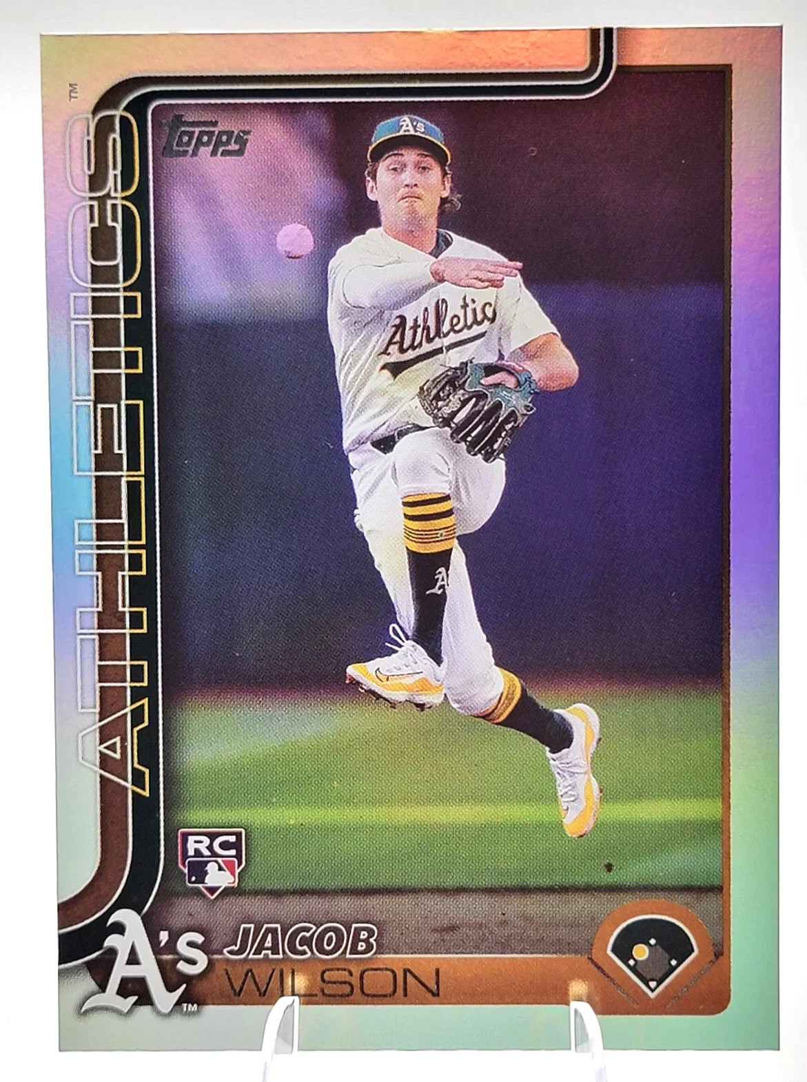 Jacob Wilson 2025 Topps Series 1 Rainbow Foil Rookie RC #314