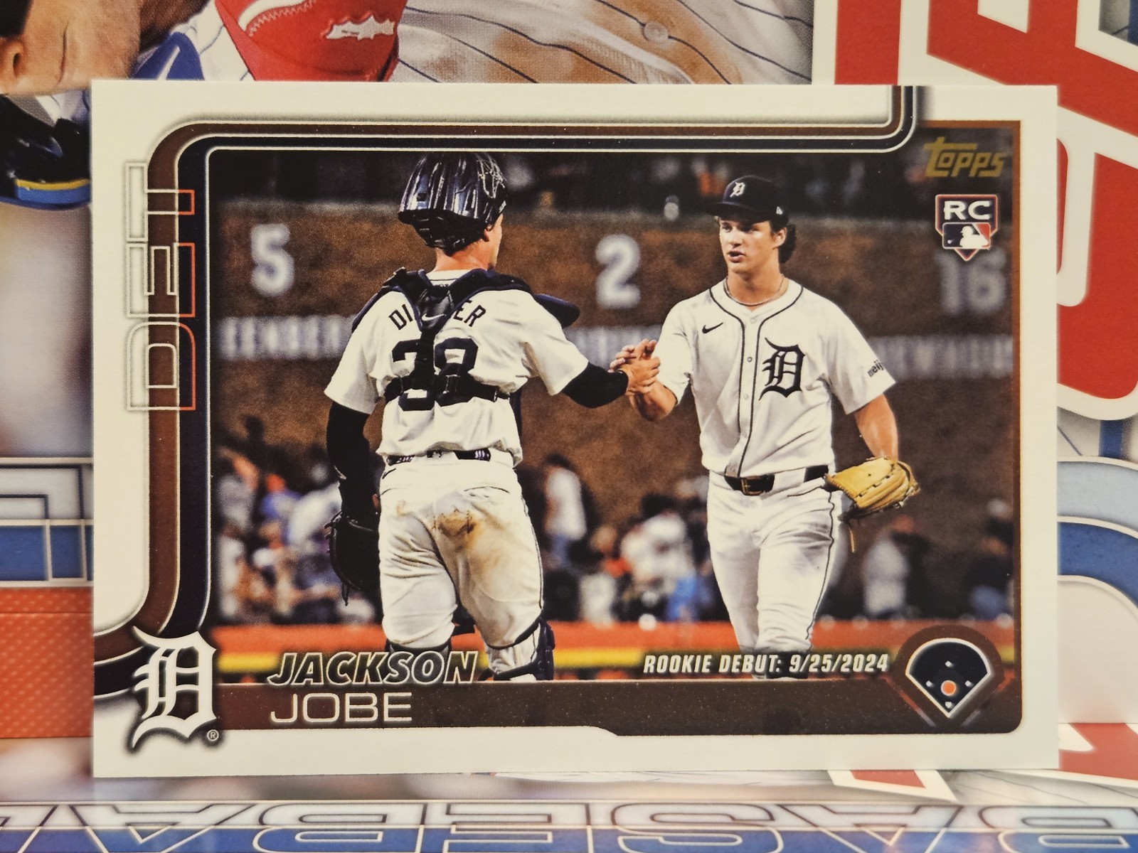 2025 Topps Update Jackson Jobe RC Debut Golden Mirror Variation SSP Tigers