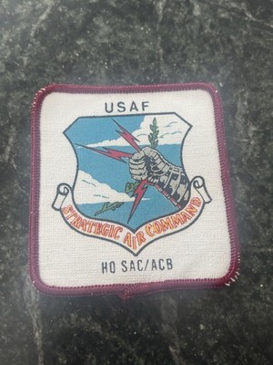 SAC Strategic Command US AIR FORCE PATCH Rare USAF HO ACB Vtg