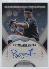 2019 Panini Prizm Game Ball Graphs Reynaldo Lopez #GB-RL Auto 0s3