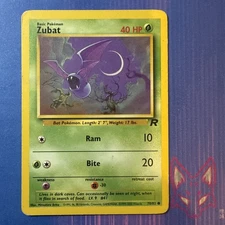 * Team Rocket - MP - Zubat 70/82 - Unlimited - Vintage WOTC (US Seller)