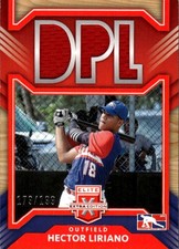 2022 Panini Elite Extra Edition Hector Liriano #DM-HL DPL Materials Orange 24N