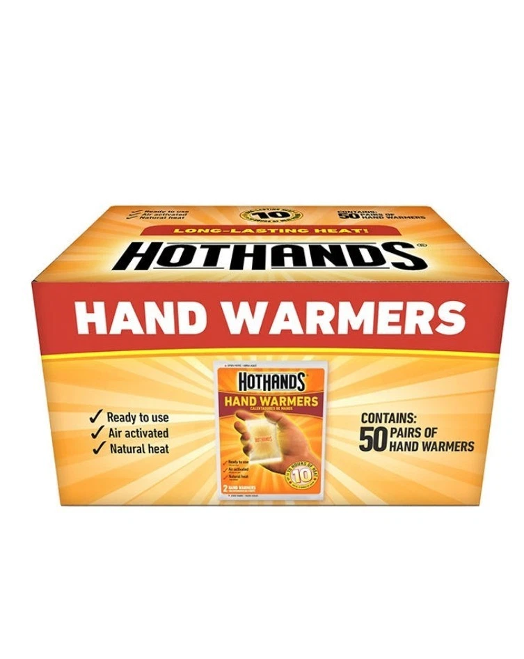 HOTHANDS Hand Warmer Bulk 50 pk. Box (50 Pairs)