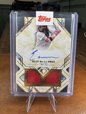 2025 Topps Diamond Icons Elly De La Cruz /25 Auto Dual Relic 'Game Used' Sealed