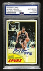 George Gervin HOF Signed/Inscribed 1981 TOPPS Card #37 Spurs PSA/DNA 200462