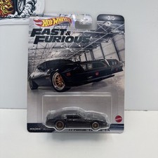 Hot Wheels 1:64 Fast & Furious 1977 Pontiac Firebird T/A Black w/Protector