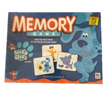 Vintage Blue's Clues Memory Game Nick Jr Nickelodeon Match Board Game Ages 3-6