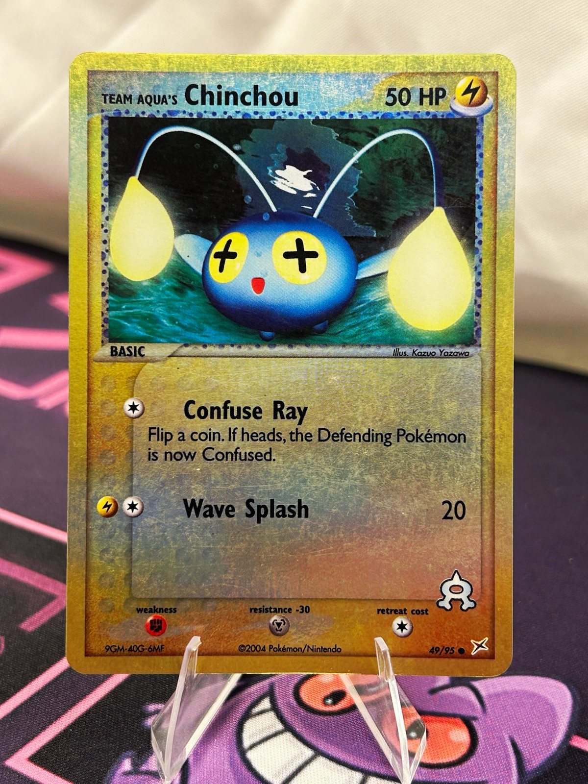 Pokemon Team Aqua's Chinchou Reverse Holo Common 50 HP Basic English #49/95