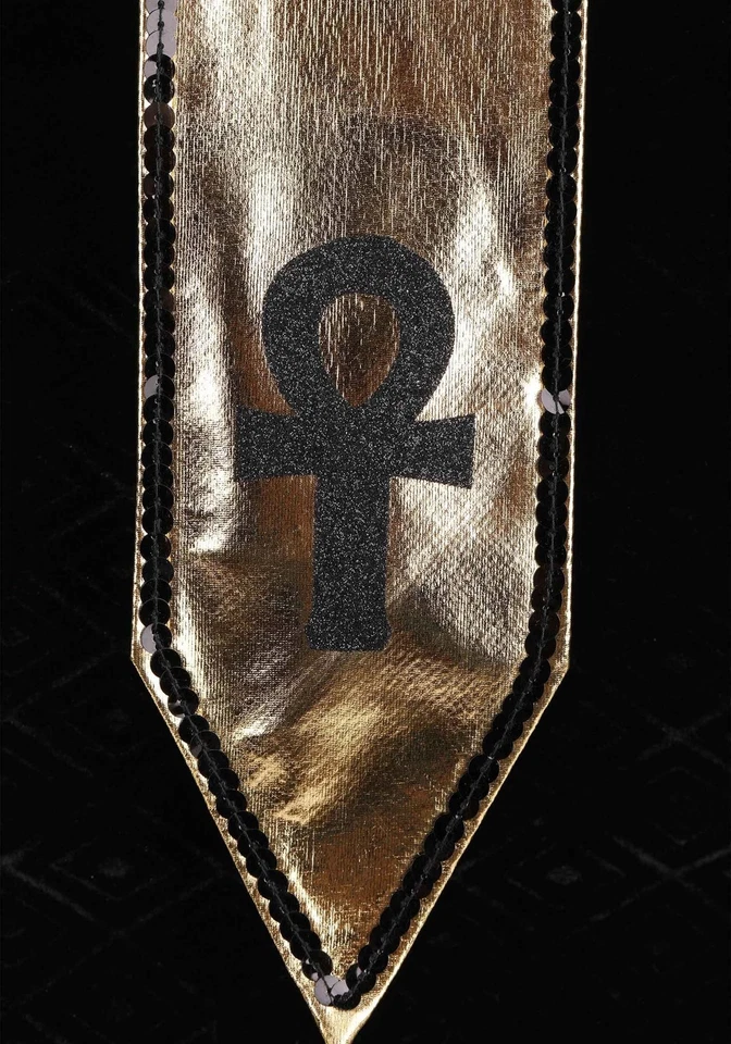 Женский изысканный костюм Клеопатры, черный/золотой, маленький - Изображение 2 из 4