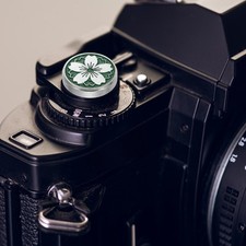 Shutter Button Green Camera Soft Release Button Adhesive, for Fuji