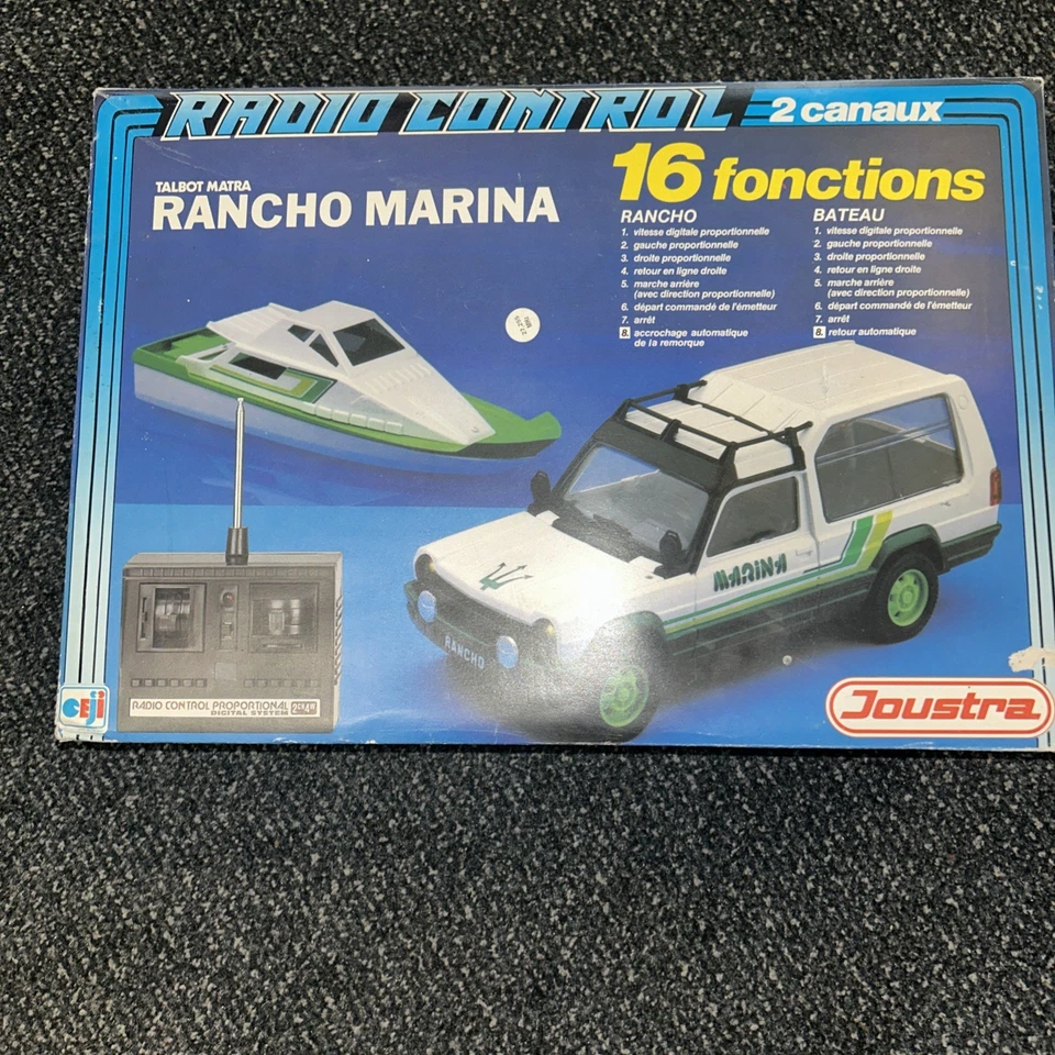 JOUSTRA MATRA SIMCA RANCHO + BOAT TRAILER- OFF-WHITE+GREEN L73.0cm radio control - Bild 2 von 3