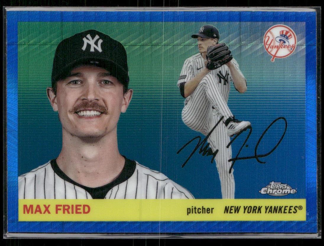 2025 Topps Chrome Platinum #94 Max Fried Blue Prism Refractor