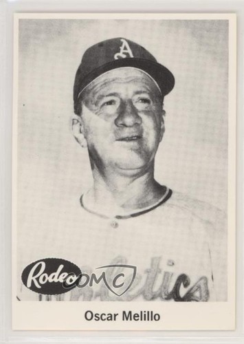 Oscar Melillo 1955 Rodeo Meats Athletics card