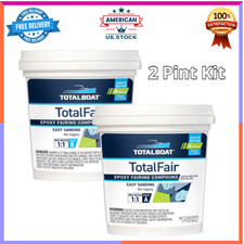 TotalBoat TotalFair Epoxy Fairing Compound, Fiberglass, Wood, Metal, 2 Pint Kit