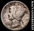 1919 Silver Mercury Dime - Scarce  Better Date  No Reserve  #i74