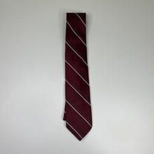 Wembley Luxury Red  White Striped Tie 3  x 61  