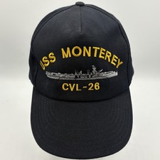 USS Monterey CVL-26 Hat Navy Ship Cap HMC Honors Made in USA Veteran