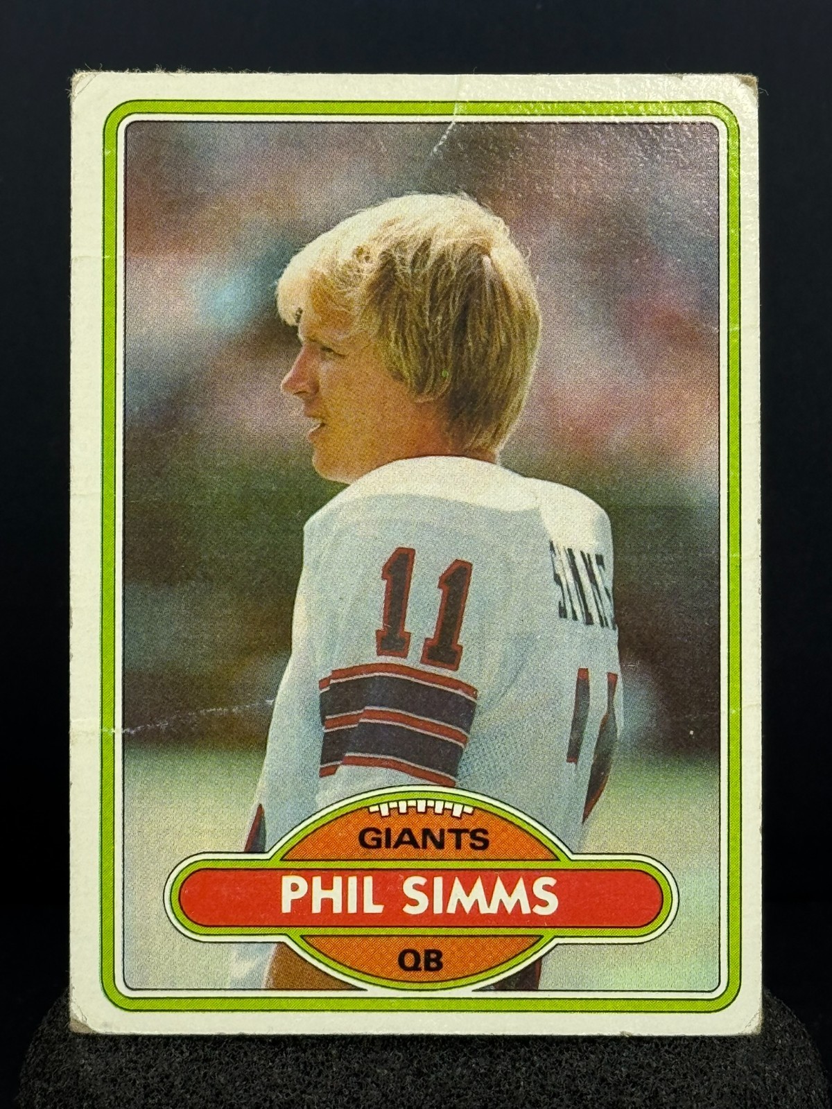 PHIL SIMMS Rookie RC 1980 Topps Football #225 NY Giants QB Great 2