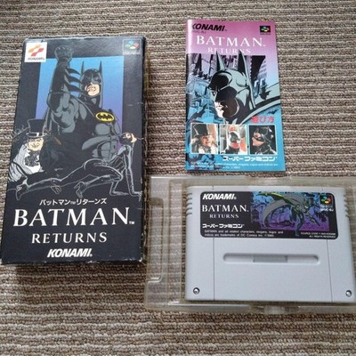 Konami Batman Returns Super Famicom SNES CIB Japan Gebraucht