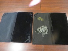 JEWELRY DISPLAY BOARDS AND PINS BLACK VELVET w ATTACHED COVERS  90 U PINS