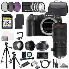 Canon EOS RP RF 24-105mm f/2.8 L IS USM Z Lens 128GB ExtBat 9PCFltr-MEGAKit