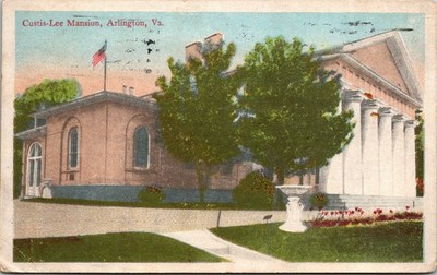 Arlington VA Curtis Lee Mansion Postcard used 1913
