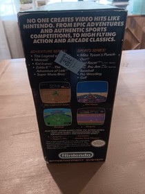 Nintendo NES Action Set Console Bundle Zapper Controllers Games Manuals Box
