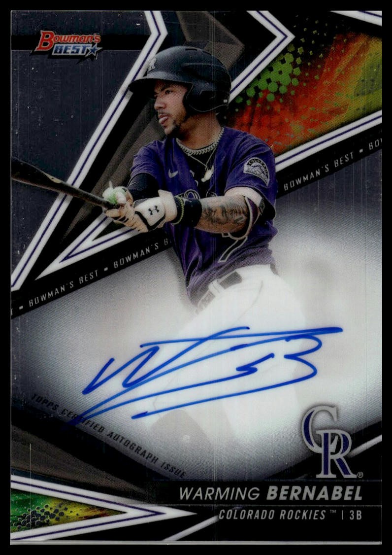 2022 Bowman's Best #B22-WB Warming Bernabel Best of 2022 Autographs AU AU