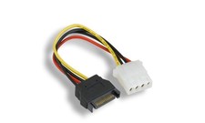 Sata-M Power to Molex 4pin Female Cable 7 Inch