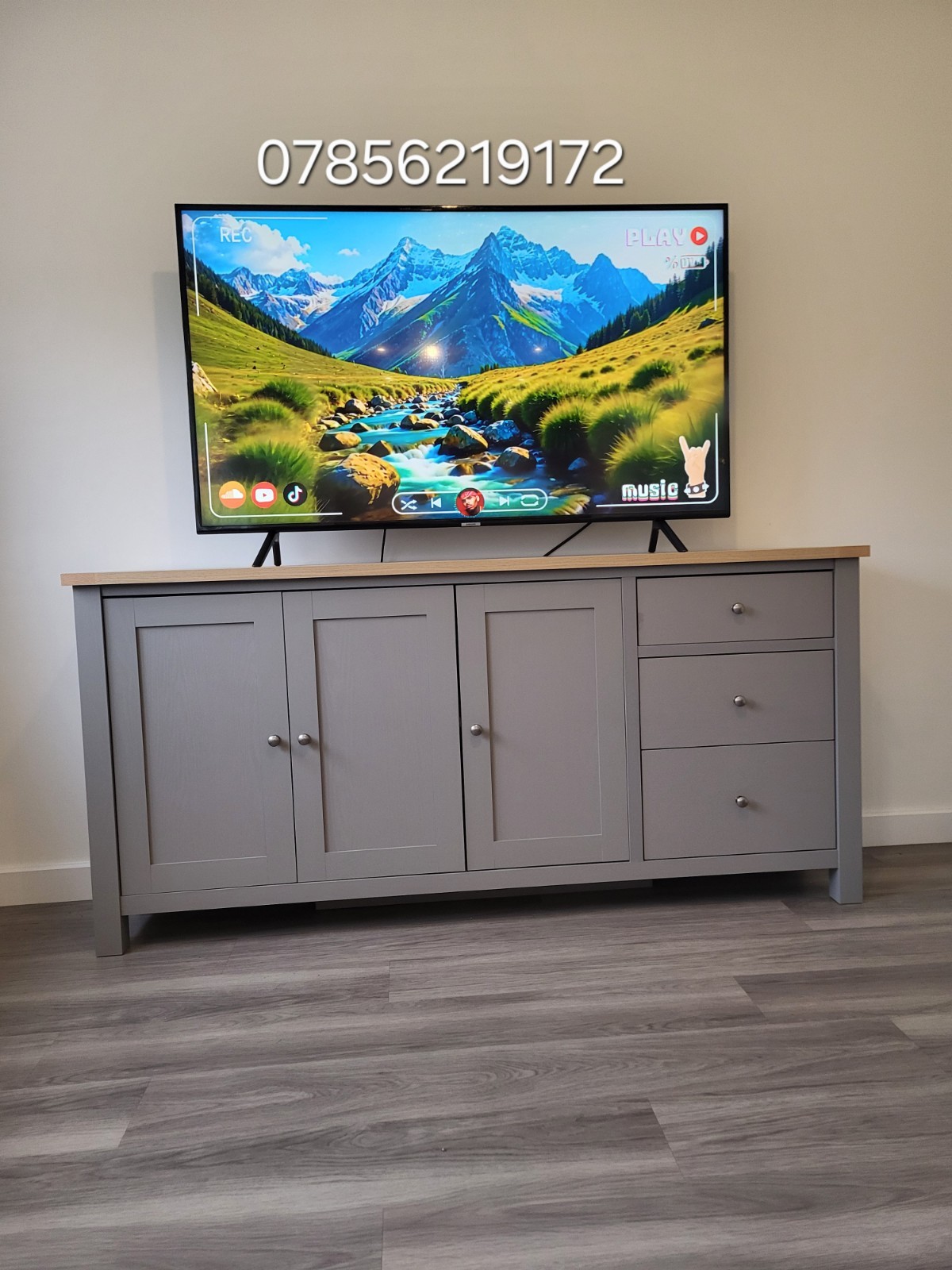 stunning Grey Sideboard