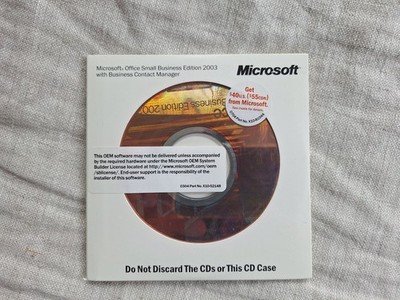 Official Microsoft Office 2003 Small Business Edition Genuine / Original