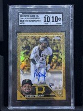 LIOVER PEGUERO 2023 Topps Gilded Chrome Gold Etch RC Auto /99 SGC 10 10