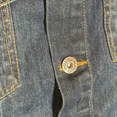 EVOLUTION IN DESIGN Distressed Blue Jeans Denim ärmellose Weste Gr. 2XL XXL - Bild 9 von 9