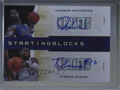 2010 Playoff Contenders Patches Black 10/10 Hassan Whiteside Rookie Auto RC 0ys