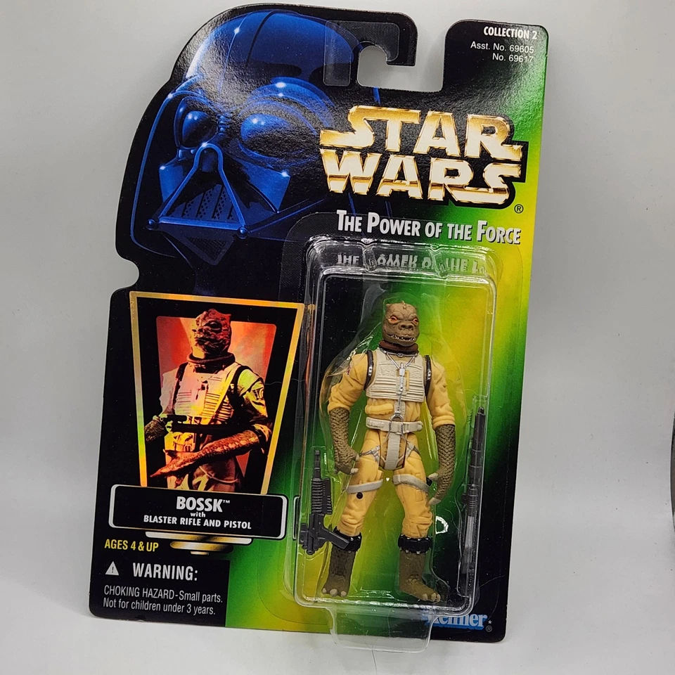 Lote de figuras de acción Kenner vintage Star Wars POTF2 Dengar & Bossk sellado sin usar, en caja C2 Foto 4 de 4