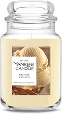 Yankee Candle French Vanilla Scented Candle, 22oz Large Jar with up to 150...