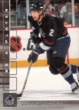 Mattias Ohlund 2001-02 Be a Player Memorabilia #219 Vancouver Canucks Hockey