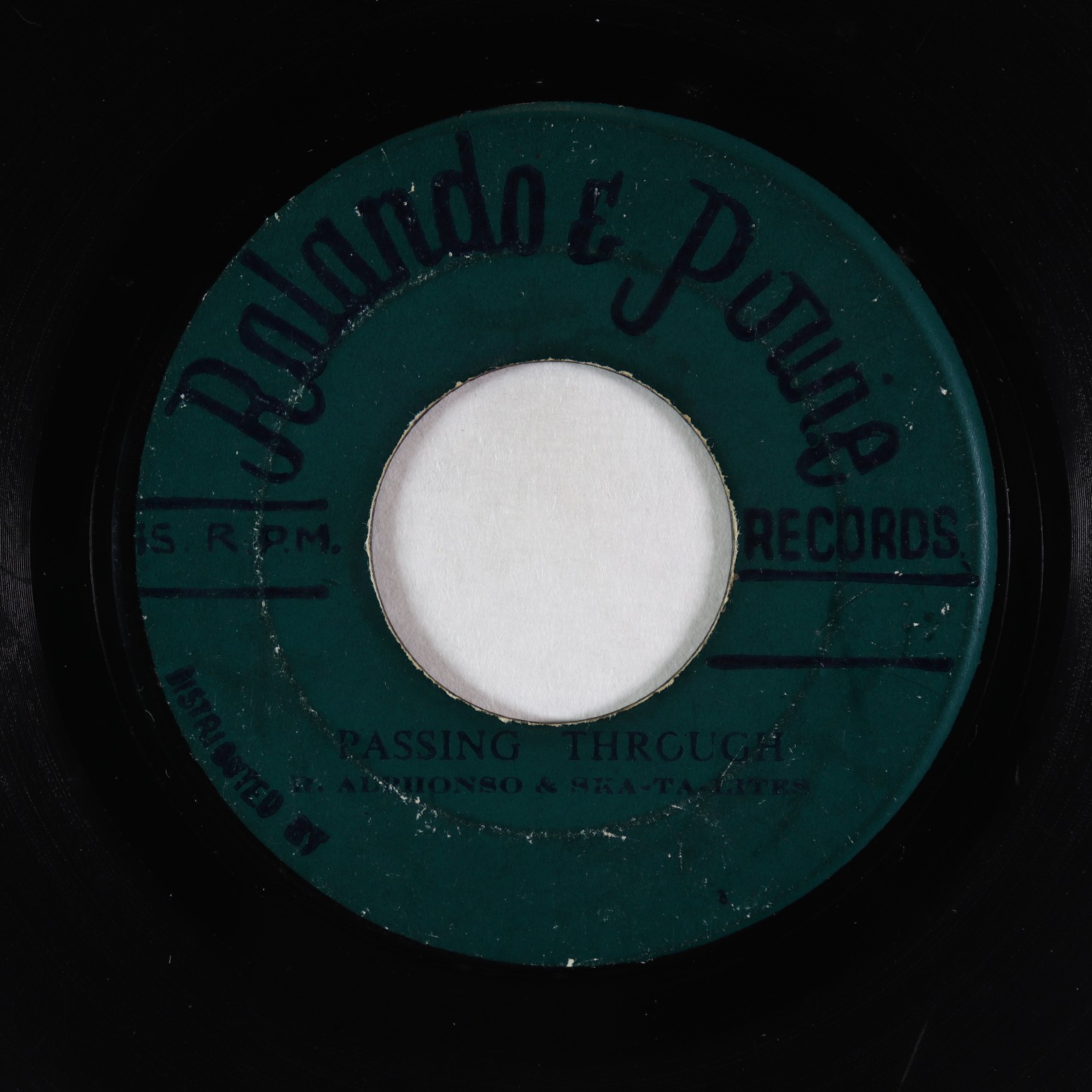 Ska 45 - R. Alphonso & Skatalites - Passing Through - Rolando & Powie ...