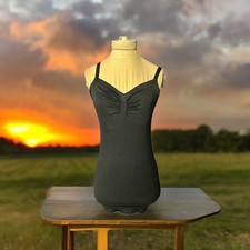 DANCE IN PARIS Black Sleeveless Tank Top Sexy Chic Made in USA Size Small